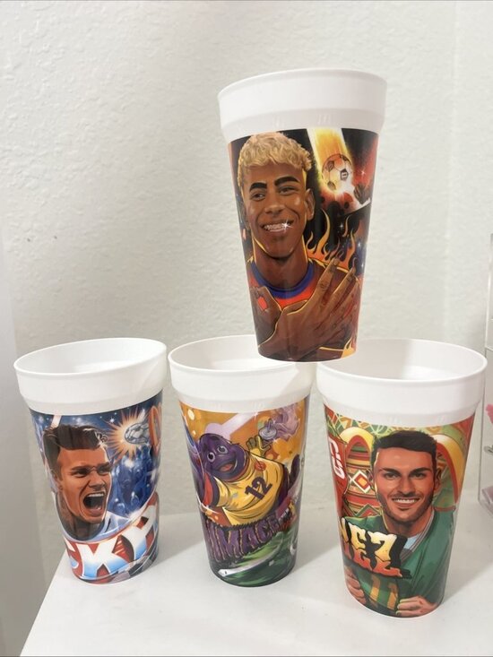 McDonald's Other - MCDONALDS 2026 FIFA WORLD CUP Rare Collectible Cups Set Of 4 (OPENED)